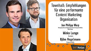 Townhall: Empfehlungen für eine performante Content Marketing Organisation