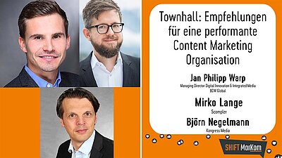 Townhall: Empfehlungen für eine performante Content Marketing Organisation