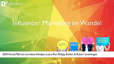 D2M Virtual Talk: Influencer Marketing im Wandel