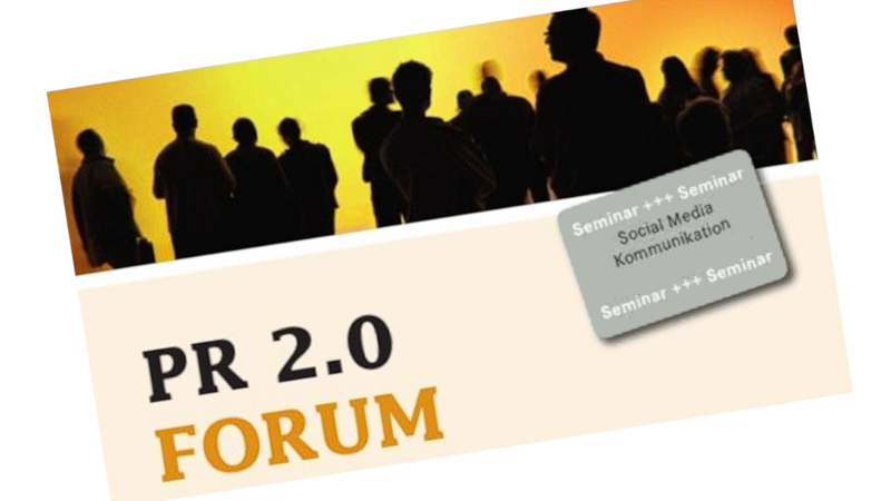PR 2.0 FORUM 005: PR 2.0 zwischen Öffentlichkeitsarbeit und Direktkommunikation