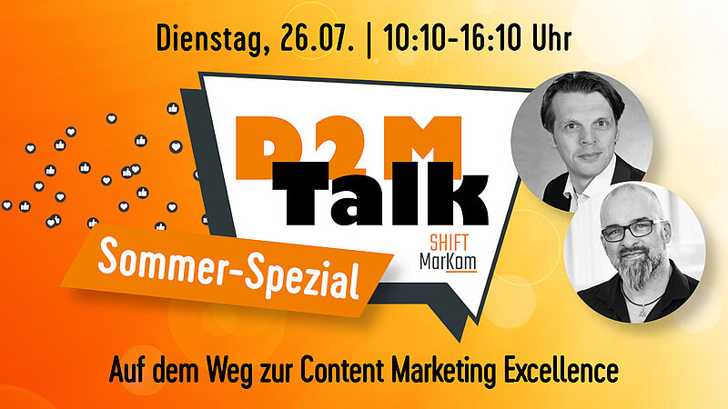 Mediathek-Serie zum #d2mtalk Sommer-Spezial "Auf dem Weg zur Content Marketing Excellence"