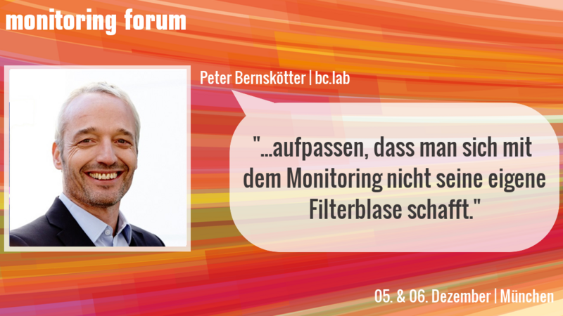 Peter Bernskötter: Die stetige Anpassung im Monitoring verhindert die Verzerrung von Datenbewertungen