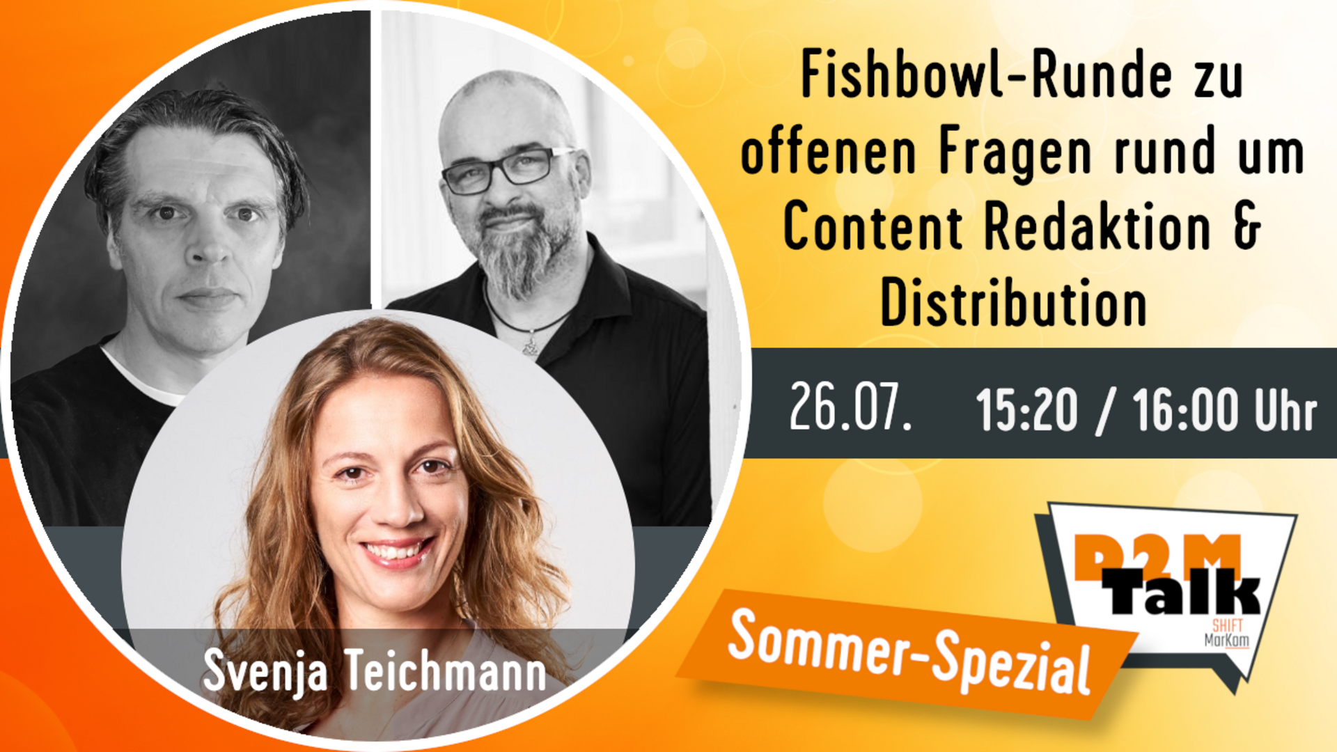 Fishbowl-Diskussionsrunde zu offenen Fragen rund um Content Redaktion & Distribution