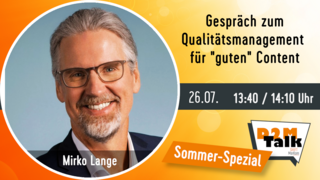 2:1-Talk zum Qualitätsmanagement für "guten" Content