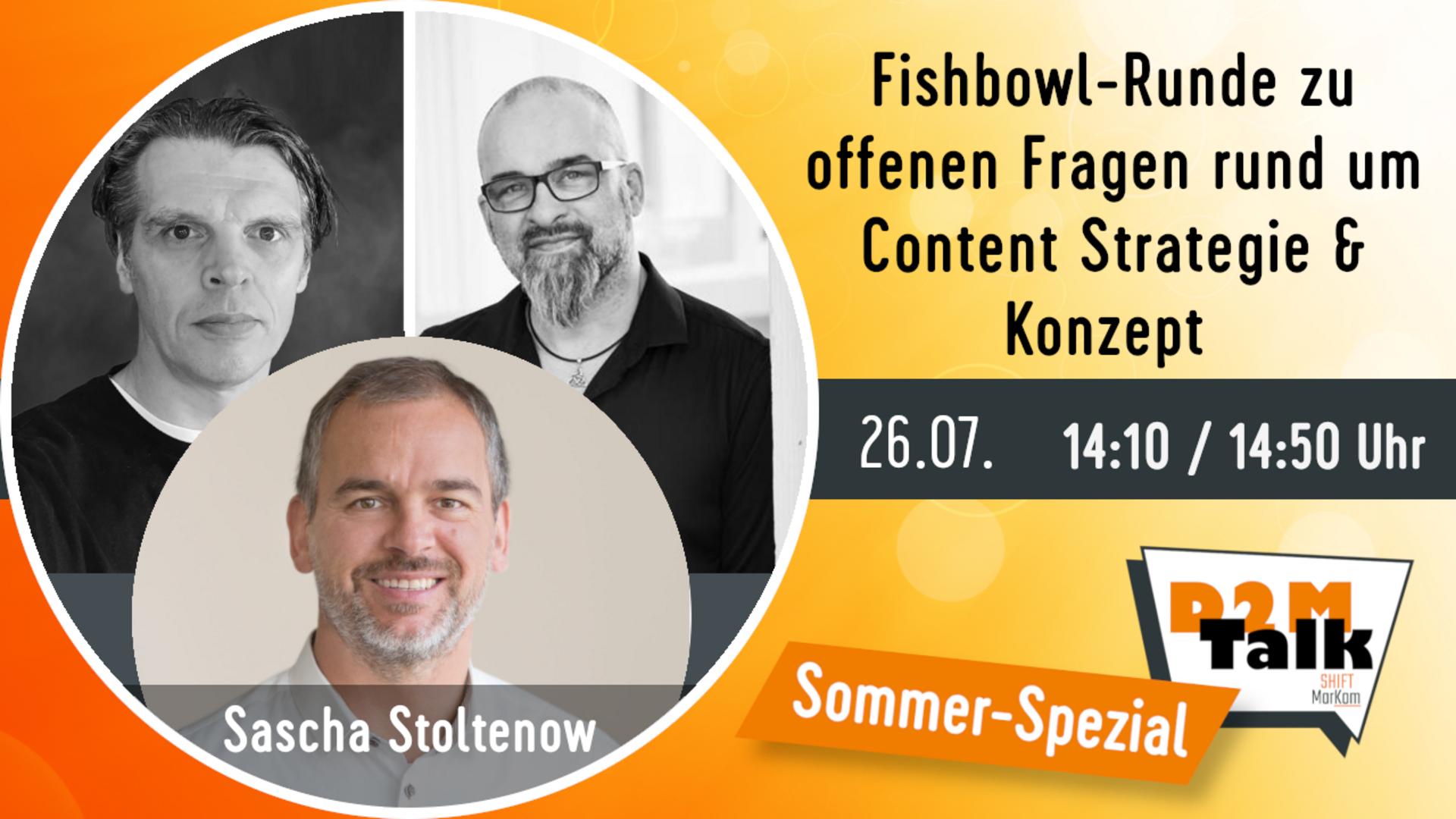 Fishbowl-Diskussionsrunde zu offenen Fragen rund um Content Strategie & Konzept